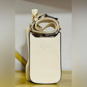 Tory Burch Cream and Gold Crossbody Bag